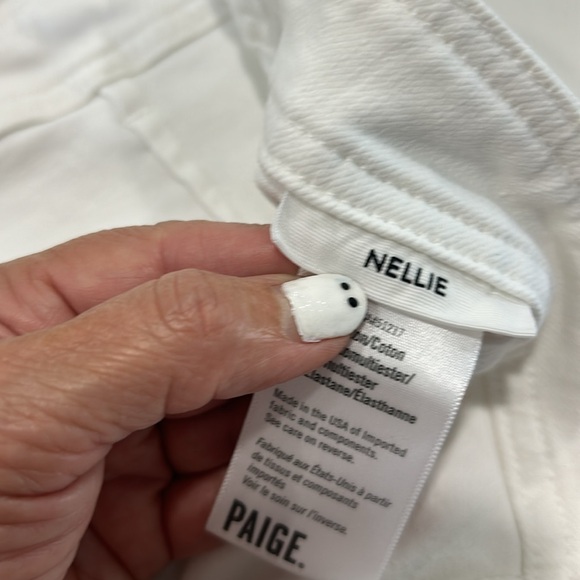 Paige Women’s Nellie Cullote Jeans. Crisp White. Size 31 (599A) - Picture 8 of 16